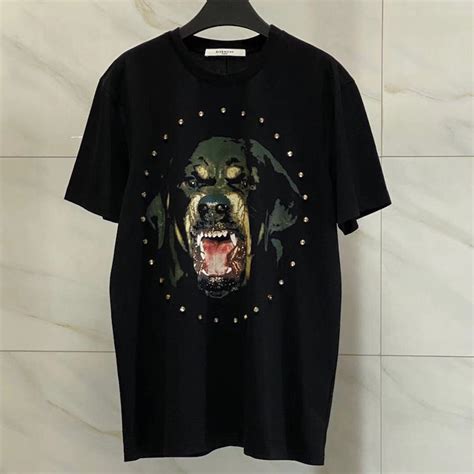 givenchy logo t shirt replica|givenchy rottweiler shirt price.